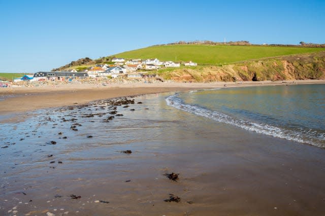 The beautiful beach at Challaborough Bay Devon England UK Europe