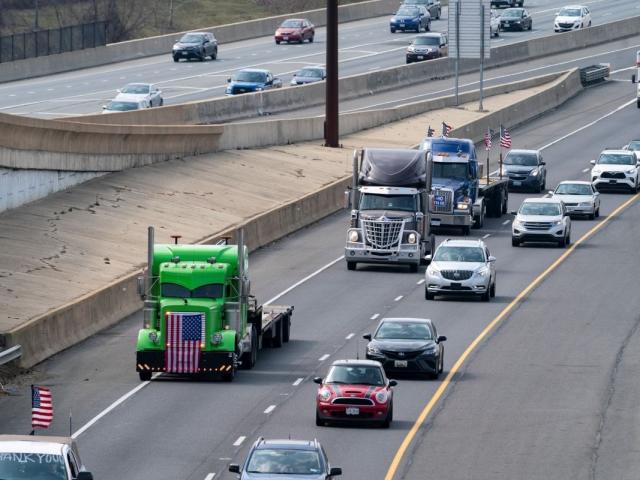 Trucker Convoy Crosses Into DC As Police Deal With Gridlock