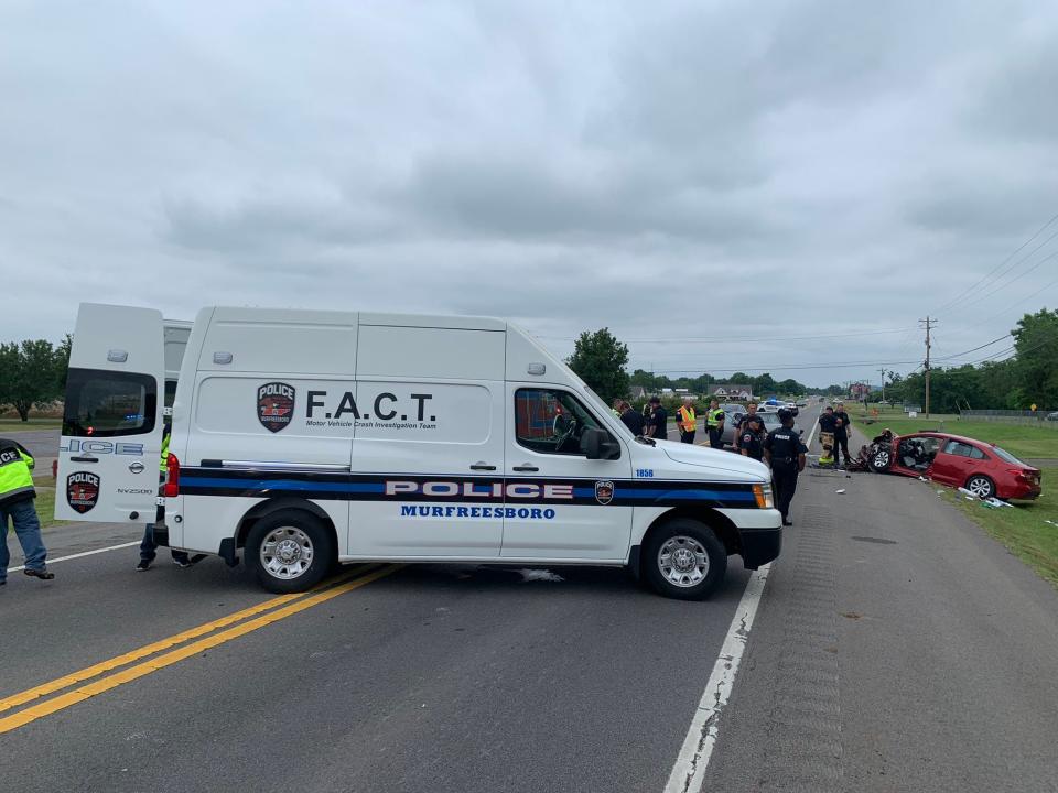 Murfreesboro Police Department's Fatal Accident Crash Team was on scene of a crash Monday, May 23, 2022, that killed an 11-year-old and injured five others.