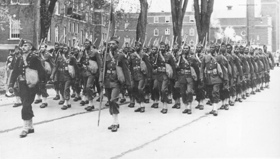 The 730 M.P. Battalion was stationed in Broome County to guard bridges against sabotaged.