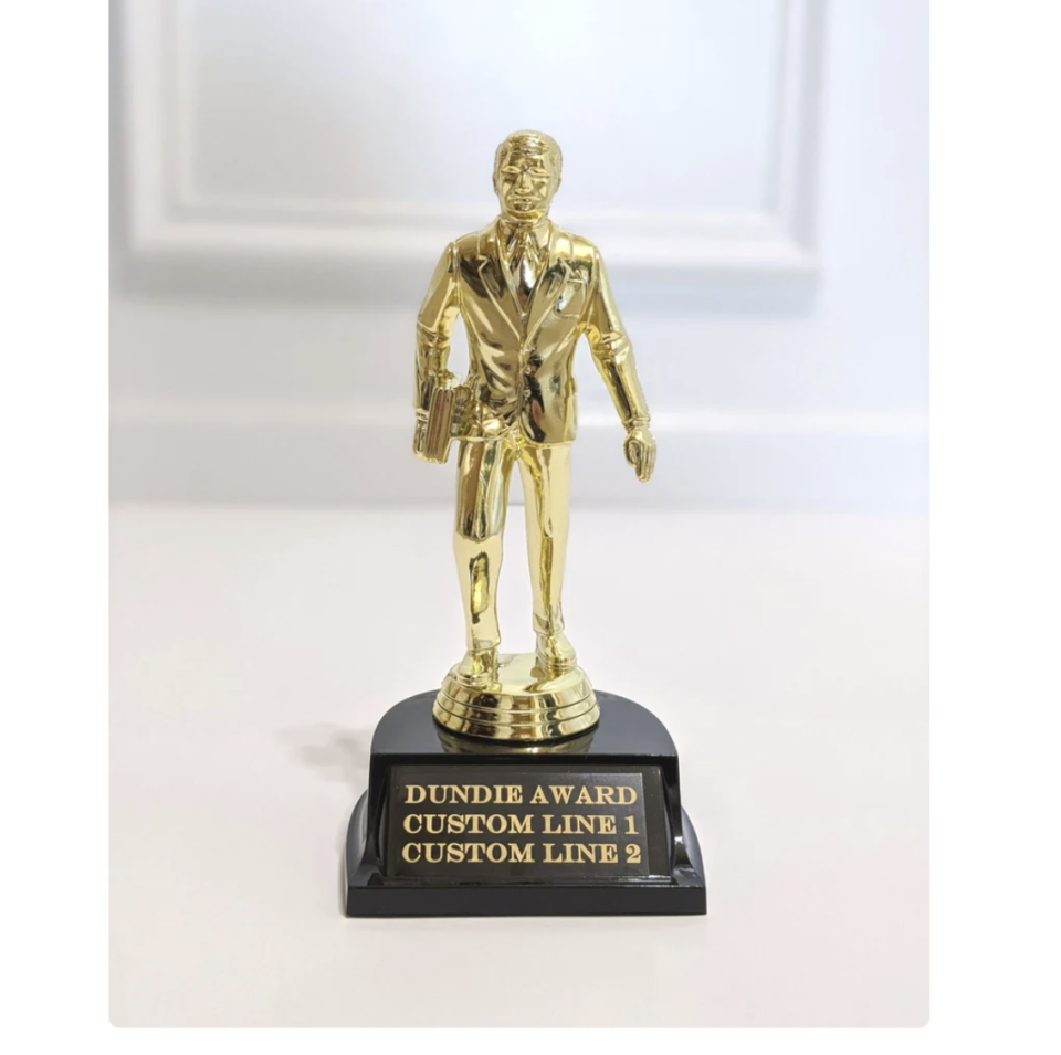 21) Personalized Dundie Award