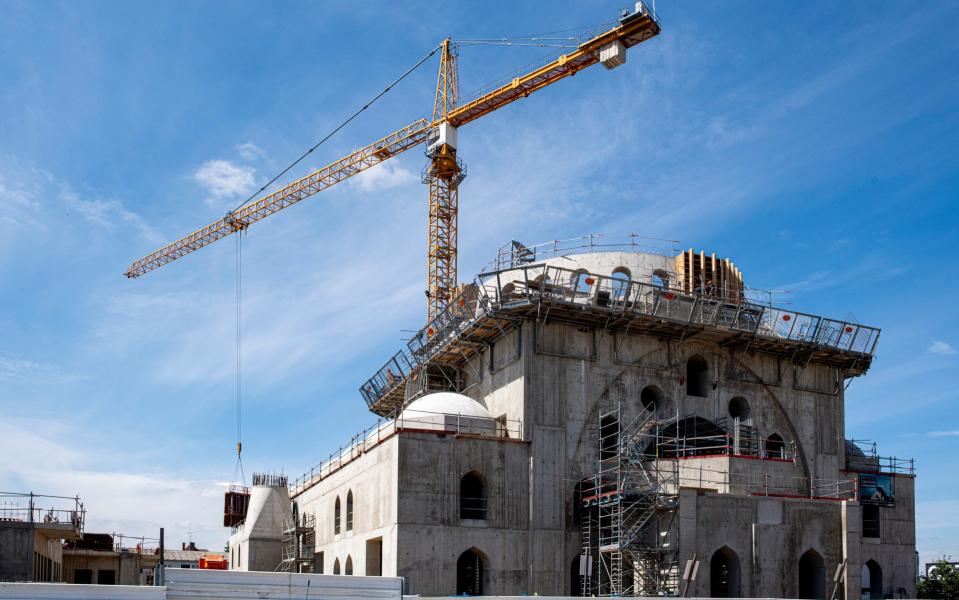 Construction site of the new Eyyup Sultan mosque - Bruno Fert