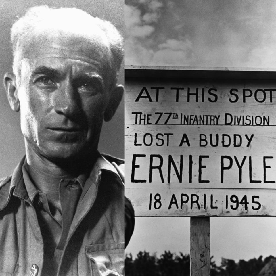 Pyle grave on Okinawa.