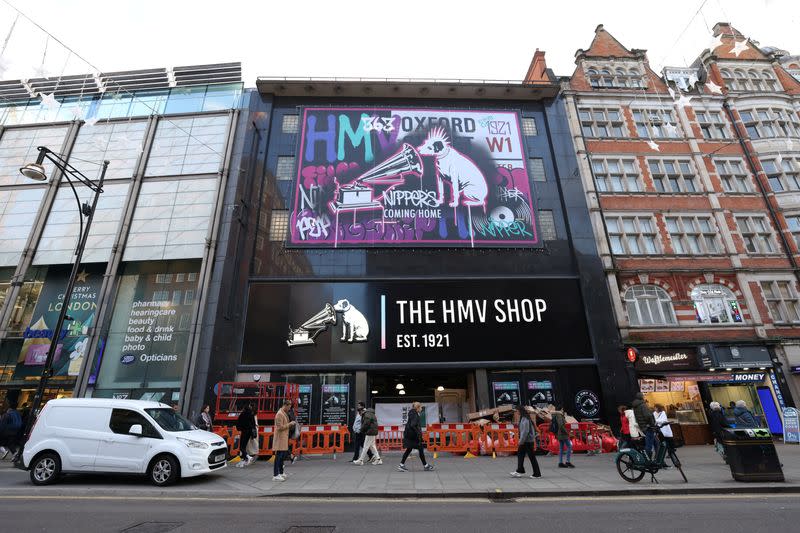 The HMV Shop on Oxford Street