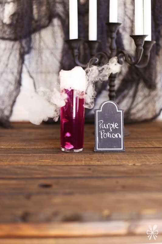 <p>Joanna Meyer</p><p>Who says that purple potion is just for the purple people eater? Take a peek at <a href="http://www.bakedbyjoanna.com/2015/10/purple-potion.html" rel="nofollow noopener" target="_blank" data-ylk="slk:Joanna Meyer;elm:context_link;itc:0;sec:content-canvas" class="link rapid-noclick-resp">Joanna Meyer</a> to see how you can make this alcohol-free beverage!</p>