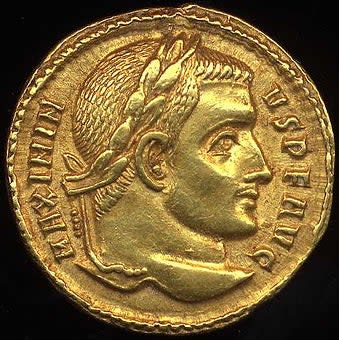 Maximinus Daza became co-emperor between AD310 and 313Portable Antiquities Scheme/The Trustees of the British Museum/CC BY 3.0