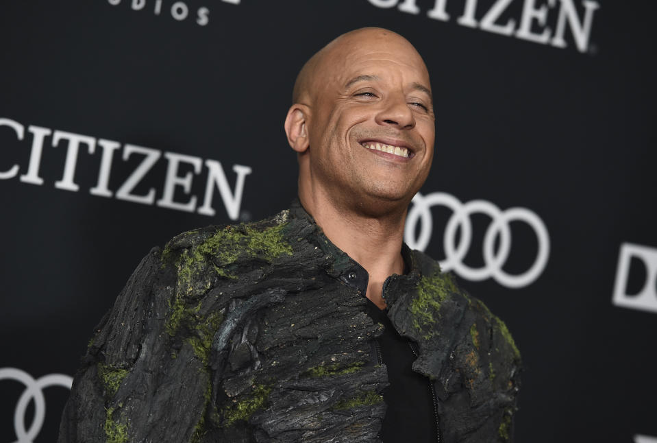 Vin Diesel arrives at the premiere of "Avengers: Endgame" at the Los Angeles Convention Center on Monday, April 22, 2019. (Photo by Jordan Strauss/Invision/AP)