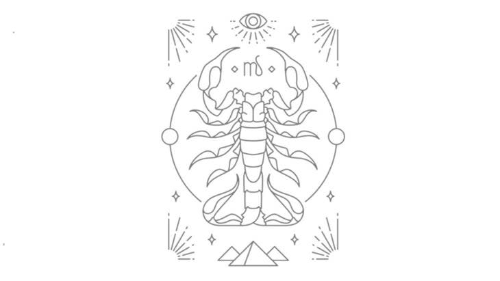 An illustration of the sign Scorpio