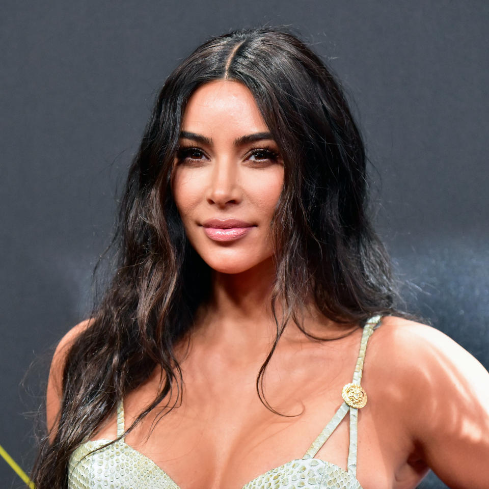 SANTA MONICA, CALIFORNIA - NOVEMBER 10: Kim Kardashian attends the 2019 E! People's Choice Awards at Barker Hangar on November 10, 2019 in Santa Monica, California. (Photo by Rodin Eckenroth/WireImage)