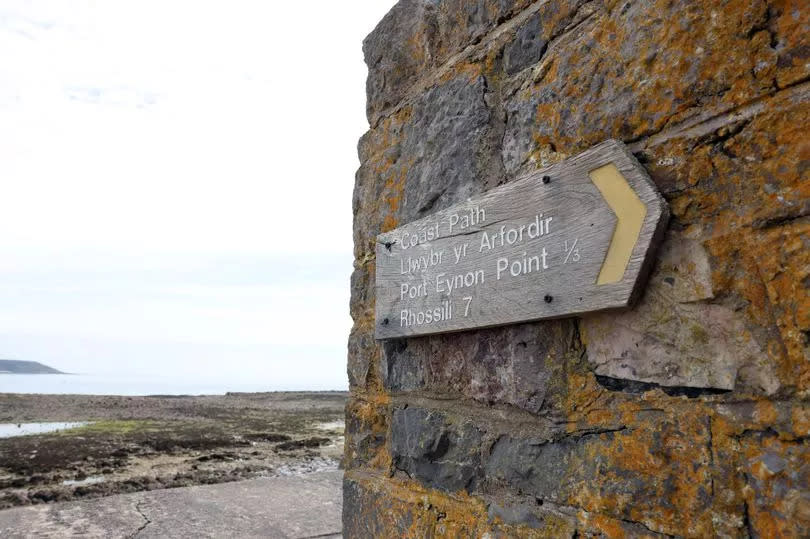 Culver Hole is on Port Eynon Bay, Gower