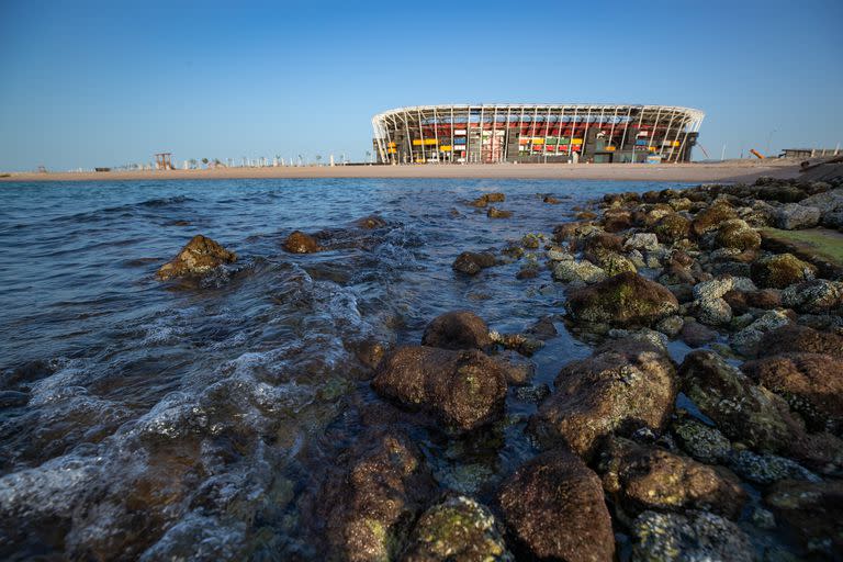 El estadio Ras Abu Aboud.