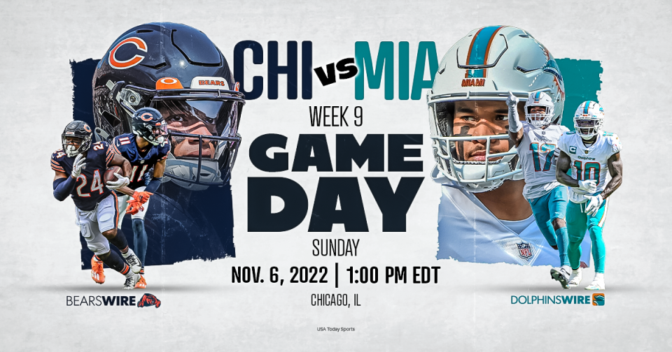 Bears vs. Dolphins How to watch, listen and stream Week 9 game