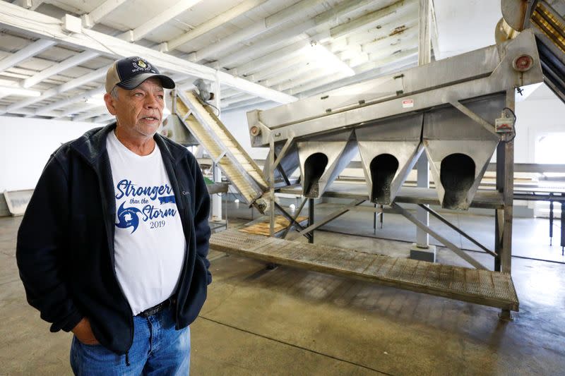 Joseph "Smokey" Parrish, manager of 13 Mile Seafood in Apalachicola, Florida, U.S., talks about the change in the condition of the Apalachicola Bay