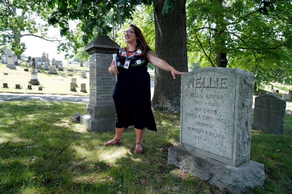 North Burial Ground director Annalisa Heppner tells the story of Nellie Rider and Ethel Cummings, buried together at the historical cemetery.