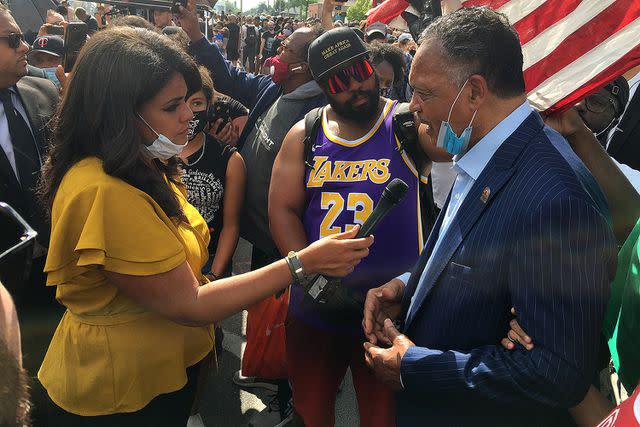 <p>Sara Sidner</p> Sara Sidner interviews Rev. Jesse Jackson in Minneapolis, where George Floyd's death sparked historic protests against police brutality