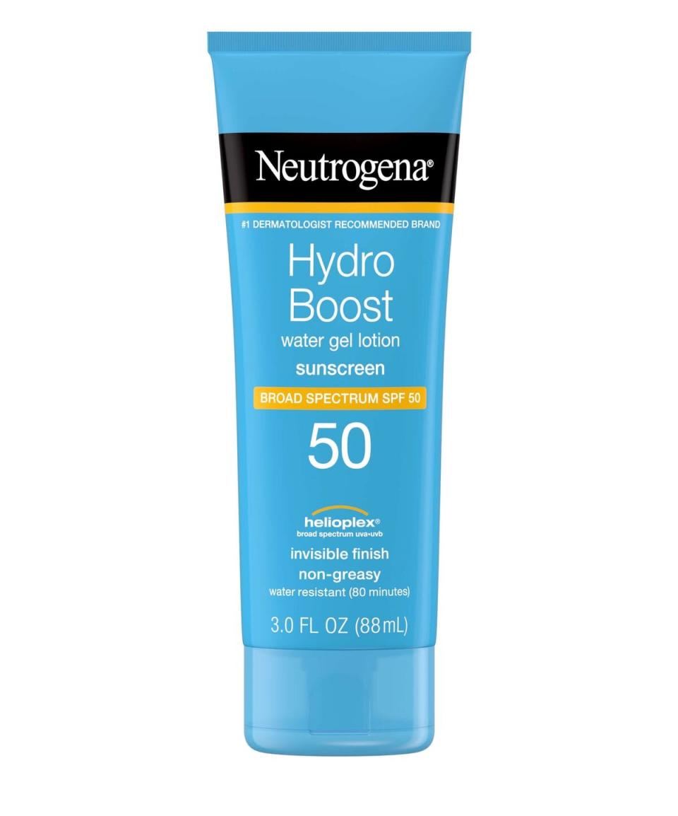 affordable-anti-aging-skincare-routine-Neutrogena Hydro Boost Water Gel Lotion Sunscreen SPF 50