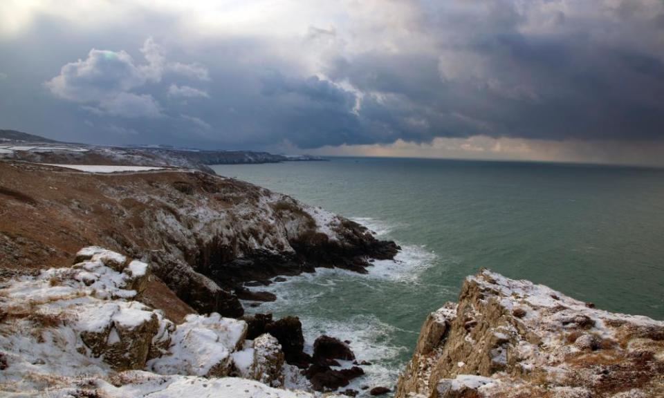 The view from Porthmeor Point, Cornwall.