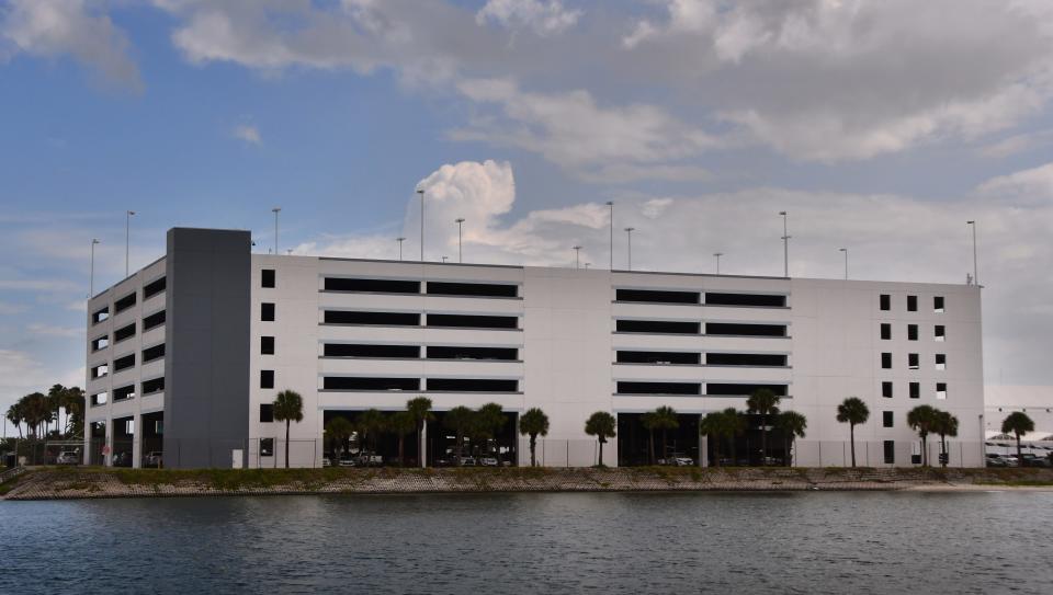 The 1,219-space parking garage at Port Canaveral's Cruise Terminal 10 opened in 1996, and cost $16.37 million to build.