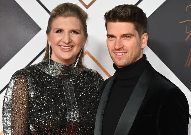 Rebecca Adlington with husband Andy Parsons 