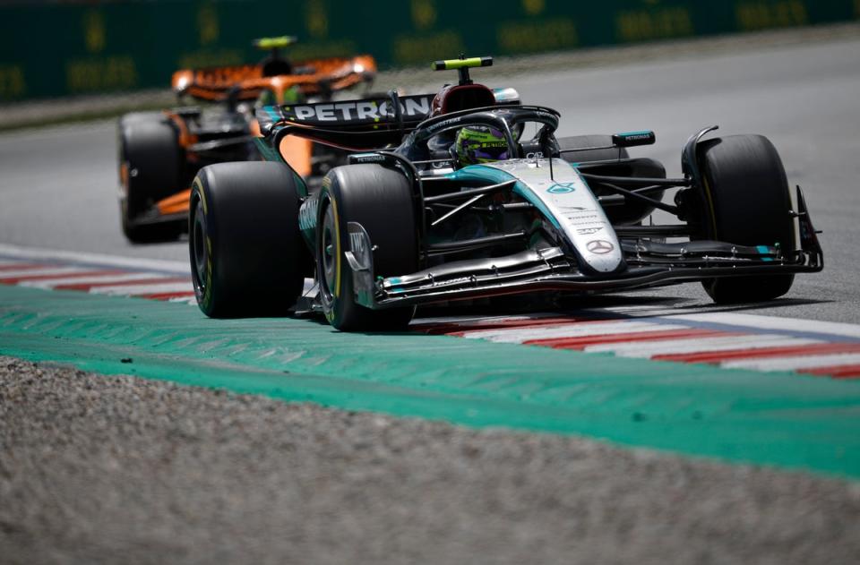 Hamilton on the track (Getty Images)