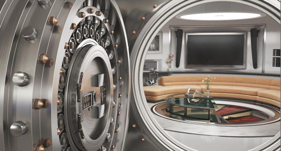 Designed by Brown Safe Manufacturing, this swish security room can store your billionaire pal's cash, jewelry, watches - you name it.  