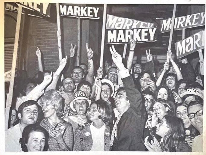 Mayor John A. Markey’s election victory in 1971.