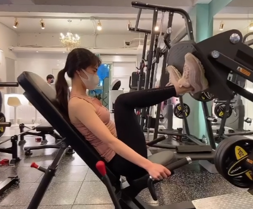 林智妍也曾在Instagram上分享自己運動時的影片 圖片來源:IG@limjjy2
