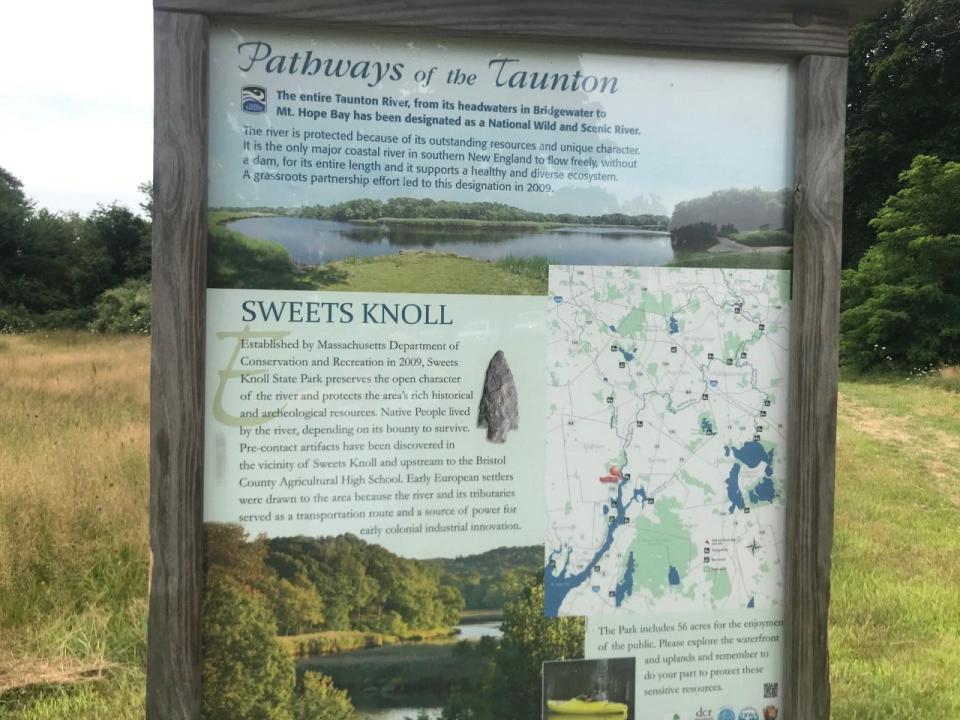 Dighton hopes to make improvements to the five miles of nature walks that exist now in the town and link them to trails in Somerset to the south and Taunton to the north as part of what will be called the Taunton River Trail. Some of the existing trails are in Sweets Knoll State Park.