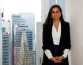 Priya Karani, Director on Equity Derivatives Trading Desk, poses for a portrait in New York, U.S., June 1, 2018. Picture taken June 1, 2018. REUTERS/Brendan McDermid