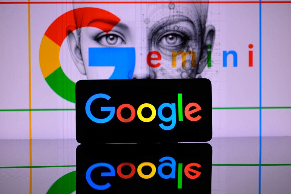 Google logo with gemini