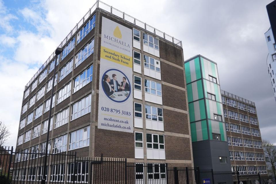 Michaela Community School in Wembley (Lucy North/PA Wire)