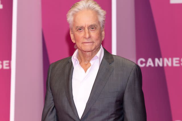 <p>Arnold Jerocki/WireImage</p> Michael Douglas in 2024.