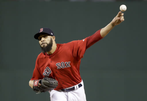 Boston Red Sox starter David Price didn’t make it out of the second inning in ALDS Game 2 vs. the New York Yankees. (AP)