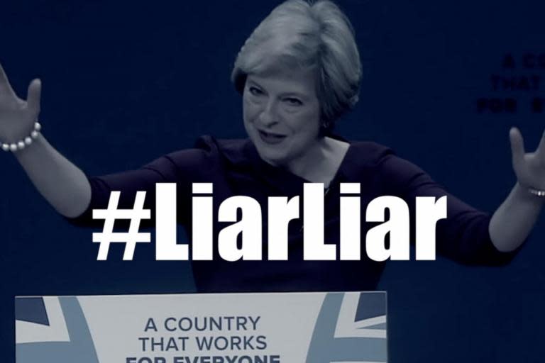 ‘Liar Liar’ song about Theresa May in race for number one will not be played on BBC radio