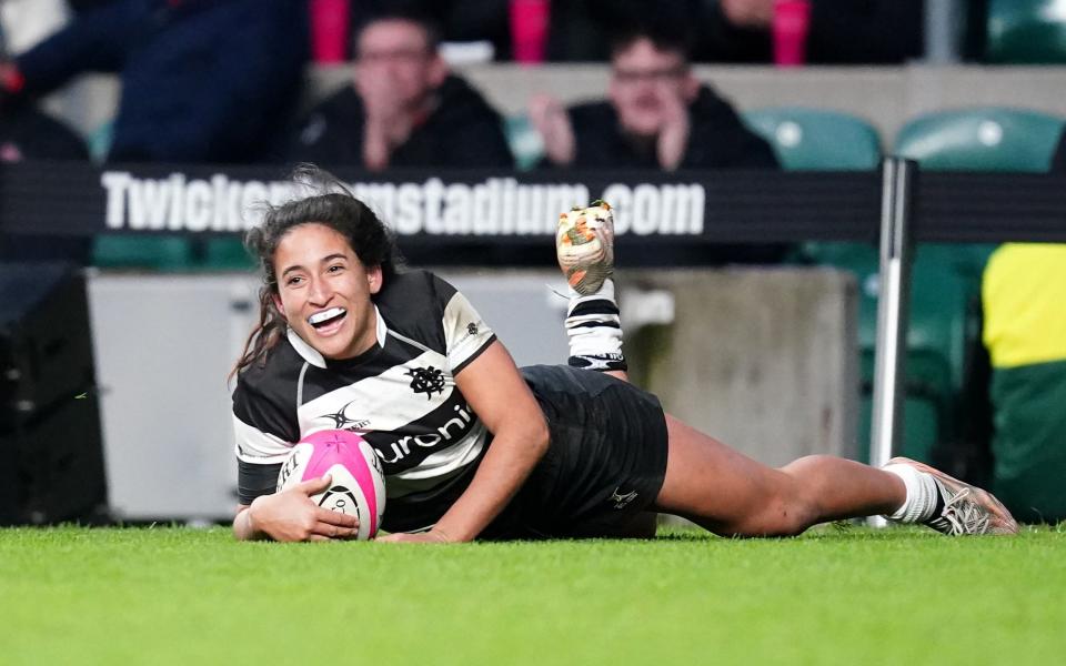 Sarah Levy stars for the Barbarians Women against South Africa in record attendance at Twickenham - PA