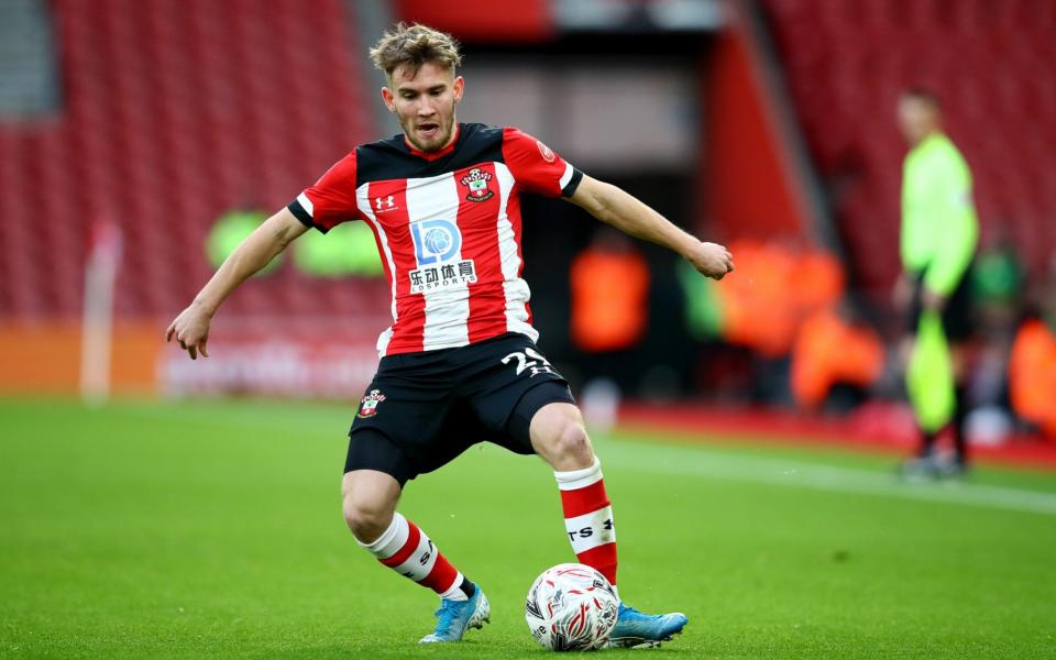 Jake Vokins of Southampton during the FA Cup Third Round match between Southampton FC and Huddersfield Town at St. Mary's