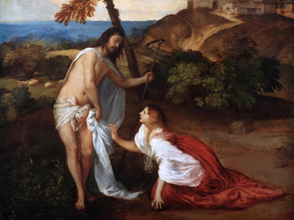 Jesus with Mary Magdalene: the Grail is the blood itself, as transmitted through the generations (Print Collector/Getty Images)