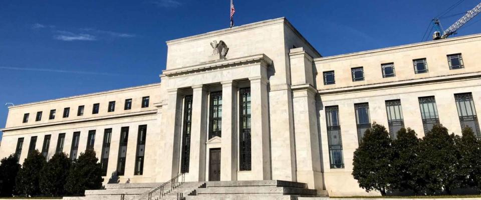 WASHINGTON, DC - DECEMBER 29, 2018: Exterior of the Federal Reserve headquarters building.