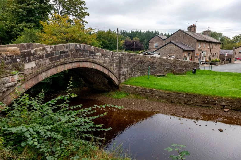 The stone bridge at Dunsop Bridge village