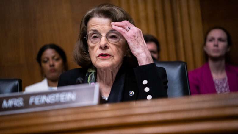 Sen. Dianne Feinstein at a hearing