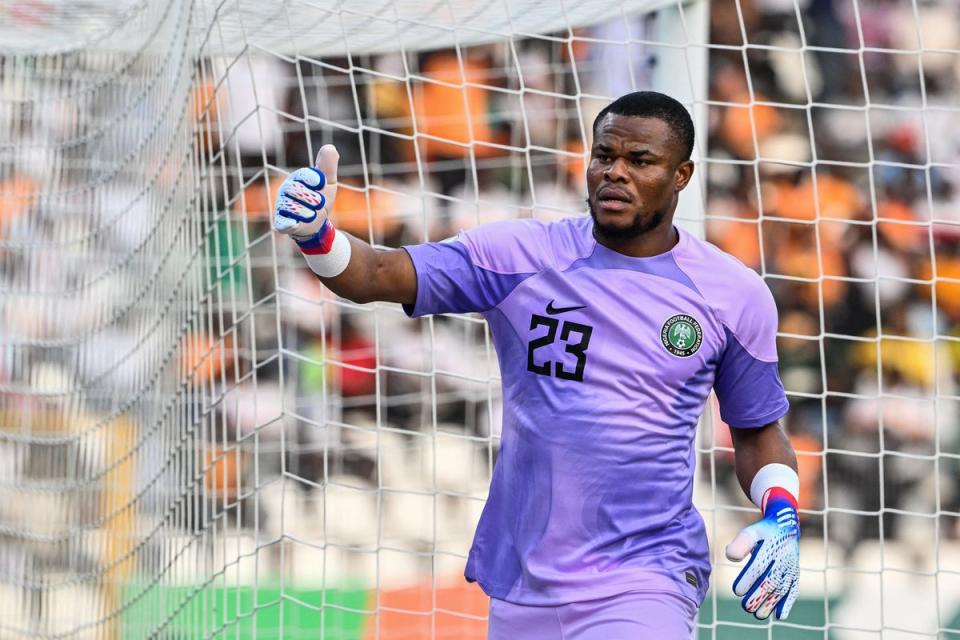 Nwabali was the hero in the penalty shootout (AFP via Getty Images)