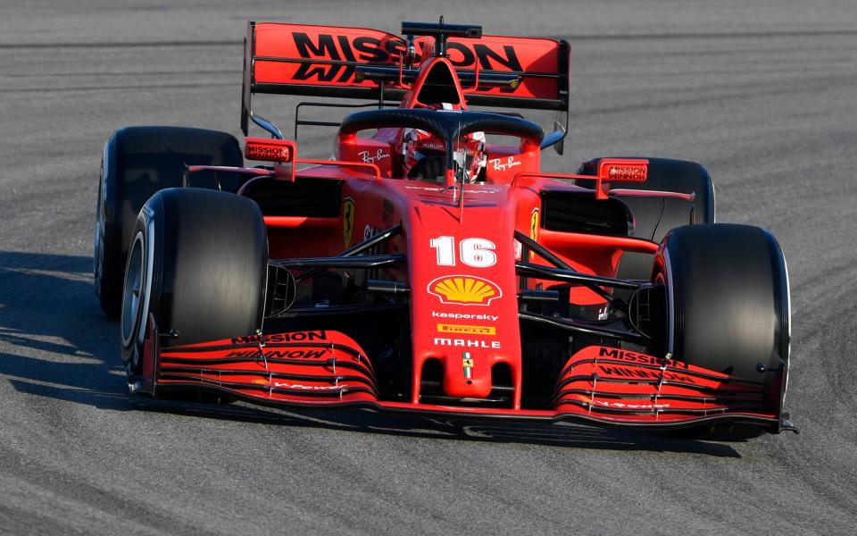 Charles Leclerc of Monaco driving the (16) Scuderia Ferrari uring day one of Formula 1 Winter Testing at Circuit de Barcelona-Catalunya on February 19, 2020 - Rudy Carezzevoli/Getty Images