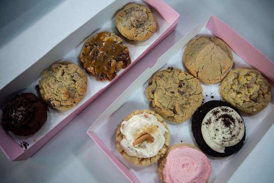 Ames will be getting its first Crumbl Cookies location at 414 S. Duff Ave. in the next few months. The owners opened their first central Iowa location in Ankeny in January, and the cookies pictured were photographed in the Des Moines Register's studio on Feb. 1, 2022.