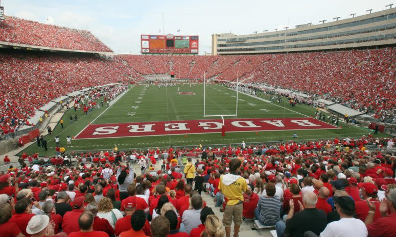 Wisconsin's stadium on a football Saturday.