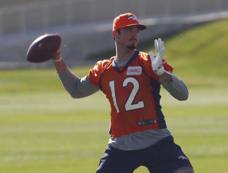 Paxton Lynch is expected to get his second career start this week. (AP)