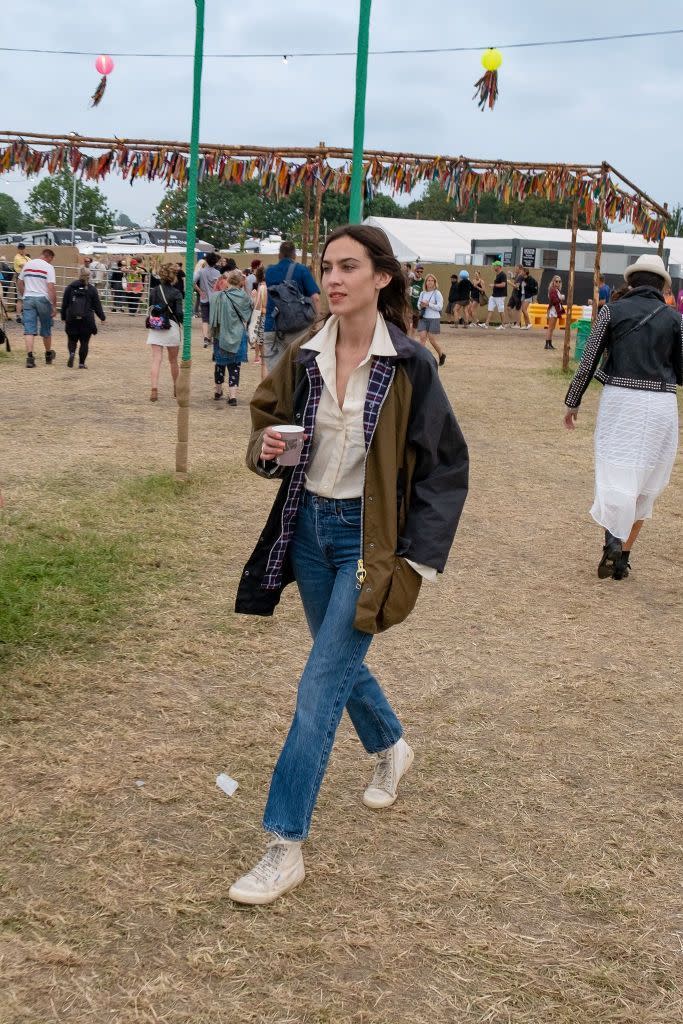 Alexa Chung at Glastonbury, 2019