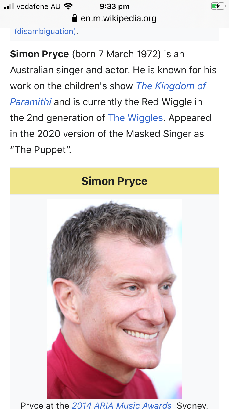 simon wiggle masked singer clue wikipedia