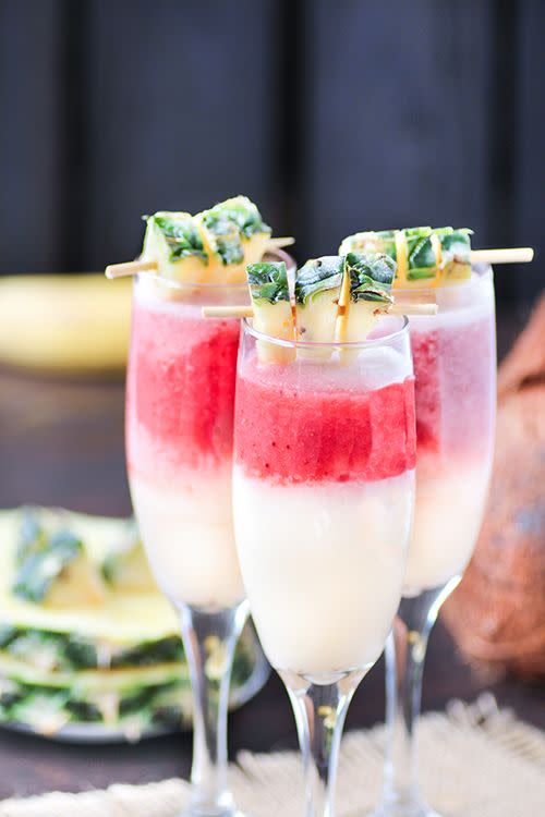 <p>The name just makes you feel like you're somewhere exotic.</p><p>Get the recipe from <a href="http://www.swankyrecipes.com/strawberry-pina-colada-lava-flow.html" rel="nofollow noopener" target="_blank" data-ylk="slk:Swanky Recipes;elm:context_link;itc:0;sec:content-canvas" class="link ">Swanky Recipes</a>.<br></p>