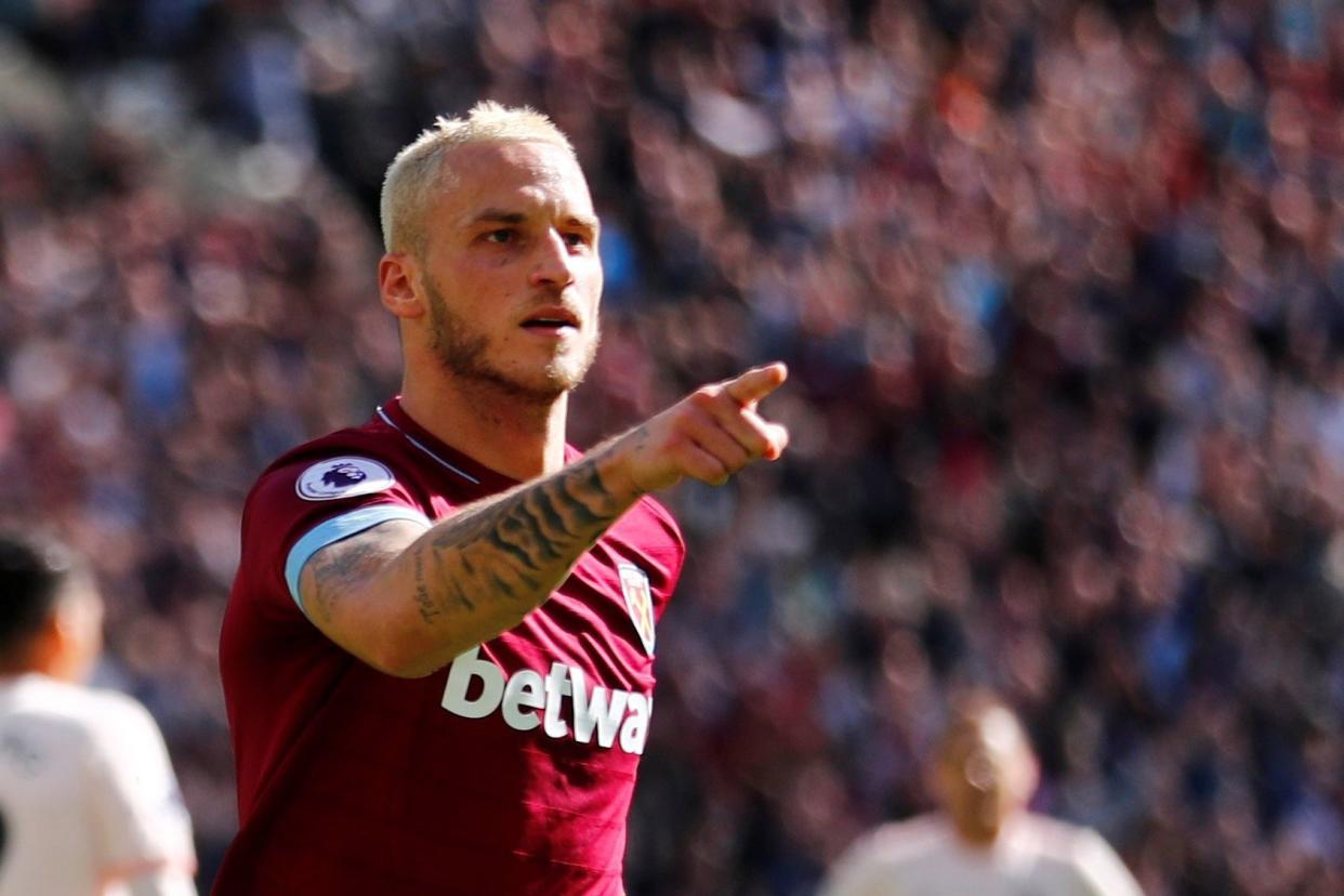 Star: Marko Arnautovic has impressed since joining West Ham last year: REUTERS