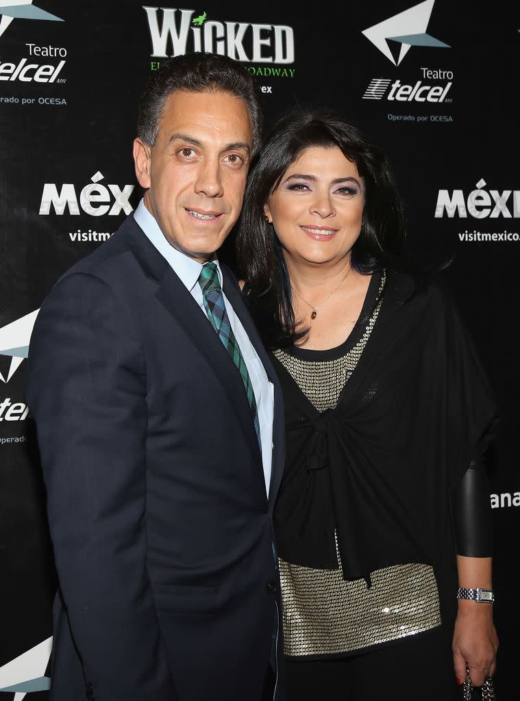 Omar Fayad and his wife Victoria Ruffo